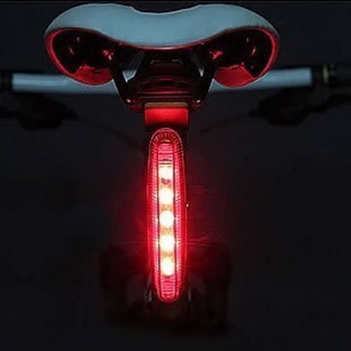 Enquêter arrière de vélo décoratif, bande lumineuse LED, roue de sécurité,  lumière iodée, lampe arrière de vélo pour l'équitation de nuit - AliExpress