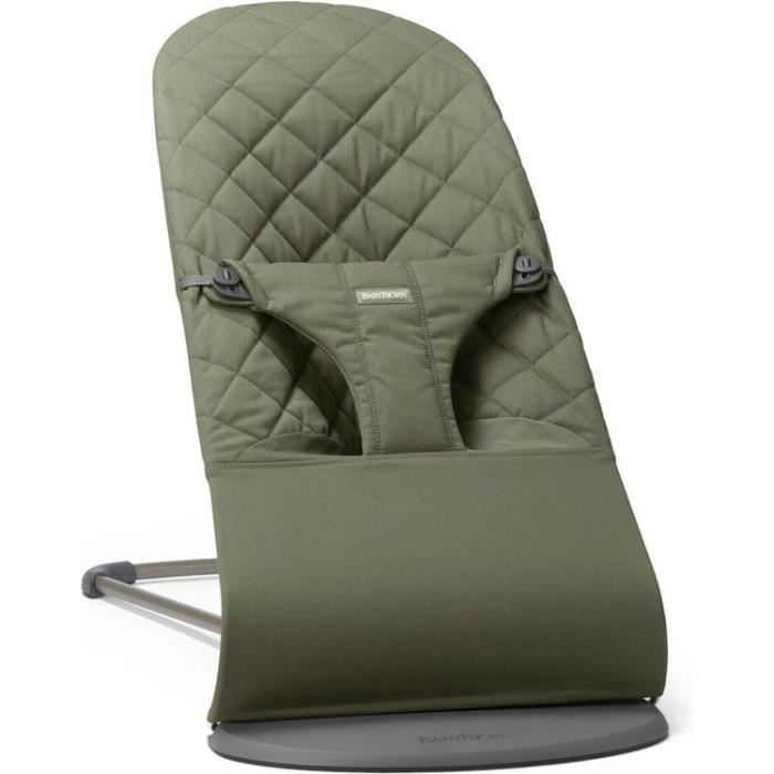 BabyBjörn Transat Bliss Cadre gris foncé Coton Mix Tissé Matelassage Classique Vert foncé