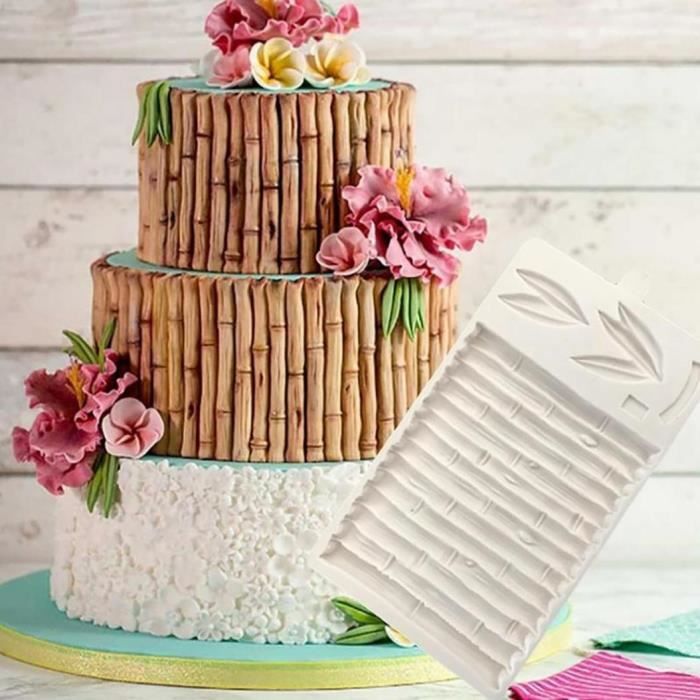 Feuille De Bambou Fondant Chocolat Patisserie Moule Decoratif Biscuit Outil De Cuisson Diy Couleur Aleatoire Cdiscount Maison