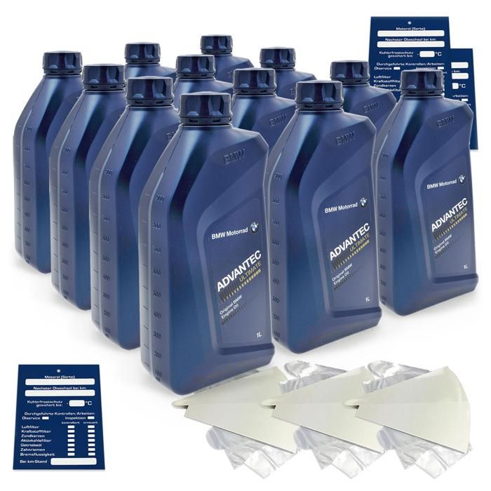 12 Litre Original BMW Moto Advantec Ultimate 5W40 Huile 83122405887 Kit