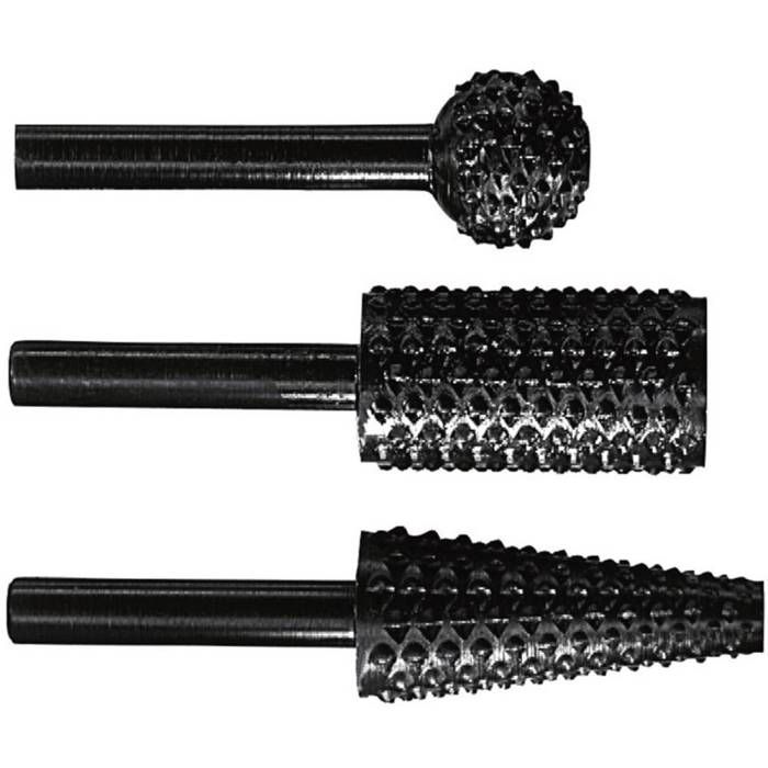 ILS Lot de 5 fraises /à bois de 6 mm de diam/ètre 3-6 mm