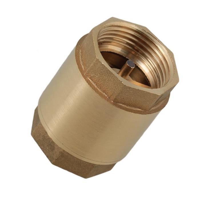 LUFAA Clapet Anti-Retour Laiton BSP 1/2", 3/4" Ou 1" - Filetage Femelle/Mâle Avec Ressort Vertical - Robuste Et Fiable Pour Eau Et Fluides
