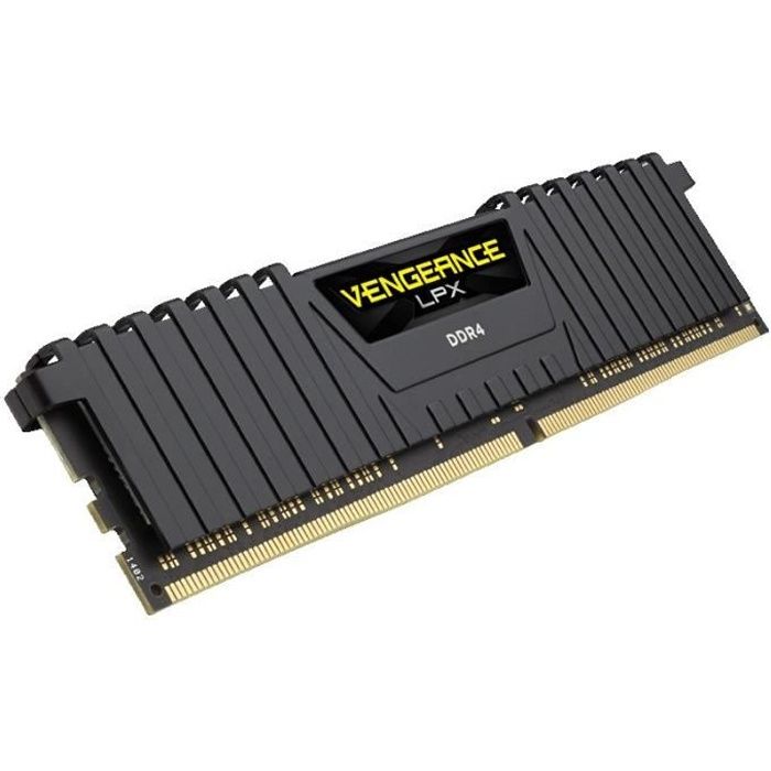 Vente Memoire PC CORSAIR Mémoire PC DDR4 - Vengeance LPX 8 Go (1 x 8 Go) - 2400 MHz - CAS 14 CMK8GX4M1A2400C14 pas cher