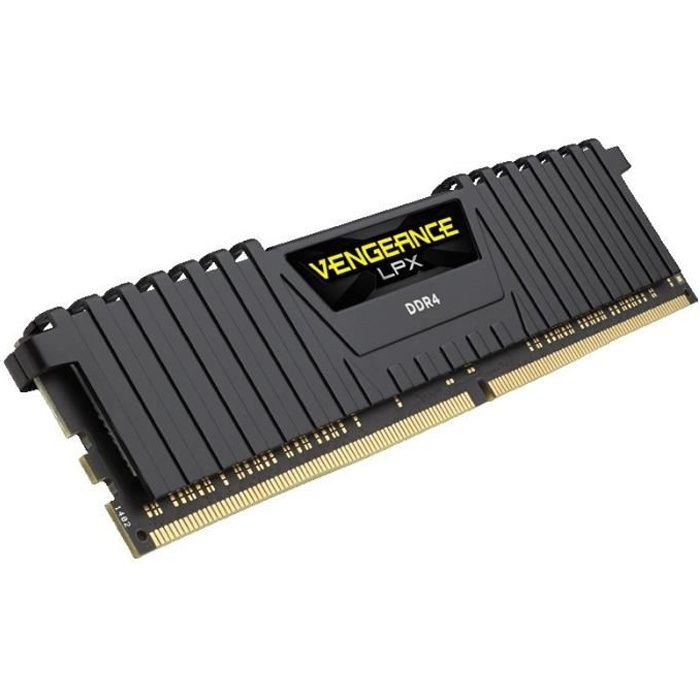 Vente Memoire PC CORSAIR Mémoire PC DDR4 - Vengeance LPX 8 Go (1 x 8 Go) - 2400 MHz - CAS 14 CMK8GX4M1A2400C14 pas cher Vente Memoire PC CORSAIR Mémoire PC DDR4 - Vengeance LPX 8 Go (1 x 8 Go) - 2400 MHz - CAS 14 CMK8GX4M1A2400C14 pas cher
