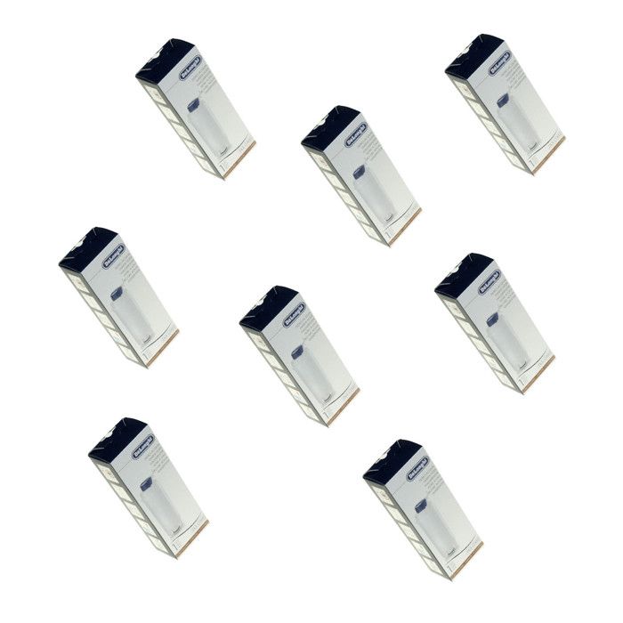 De’Longhi Lot De 8 Filtres à Eau Adoucisseurs - Compatible Magnifica, Autentica, ECAM, ESAM