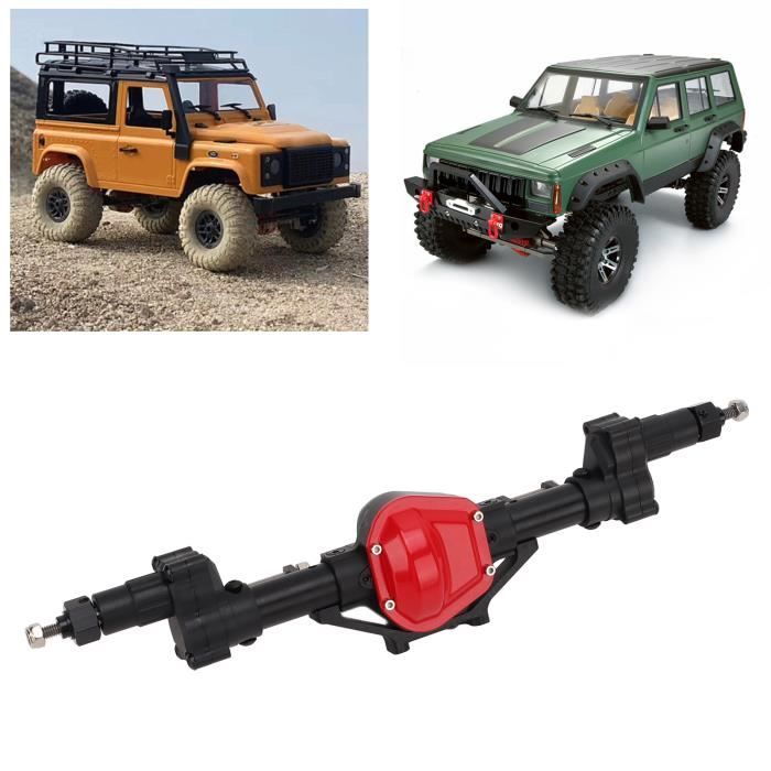Dilwe Essieu De Portail Avant/Arrière En Métal CNC Pour Traxxas TRX-4 1/10 RC Crawler – Rouge