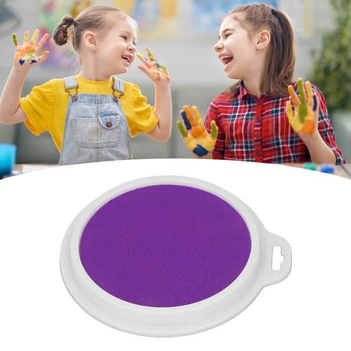 Drfeify Tampon encreur lavable Tampon encreur rond lavable pour enfants,  tampon encreur artisanal, Graffiti, jeux casse-tete Violet