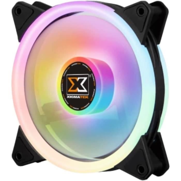 Lot de 3 Ventilateurs de boitier MSI Mag Max F12A-3 RGB 12cm (Noir) à prix bas