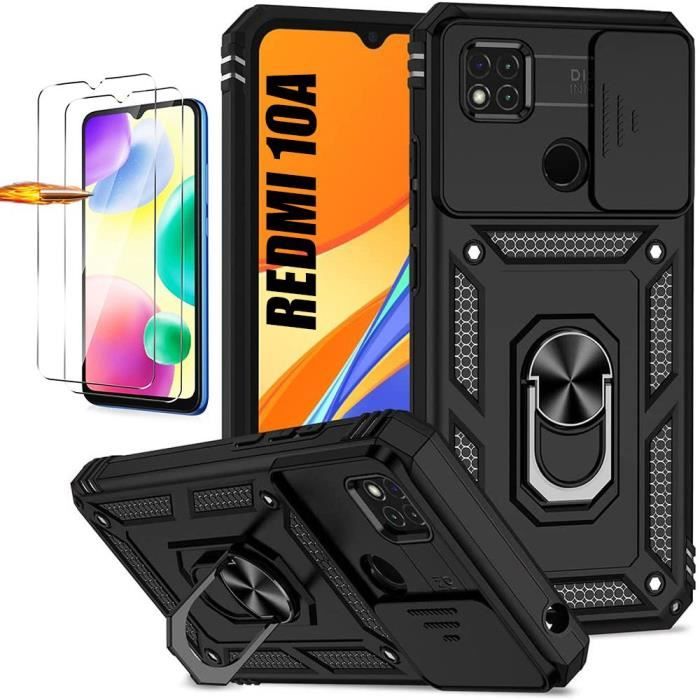 Coque PEARL Transparente Pour Xiaomi Redmi 12C + 2 Verres Trempés - TPU Souple Anti-choc - Neuf