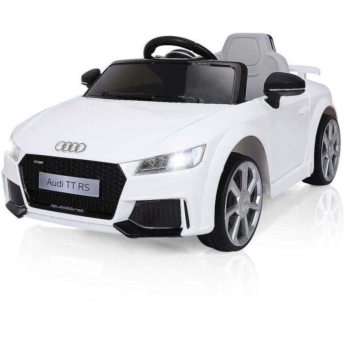 E-ROAD - Voiture éléctrique Audi TT RS pour enfant 12V - Blanche
