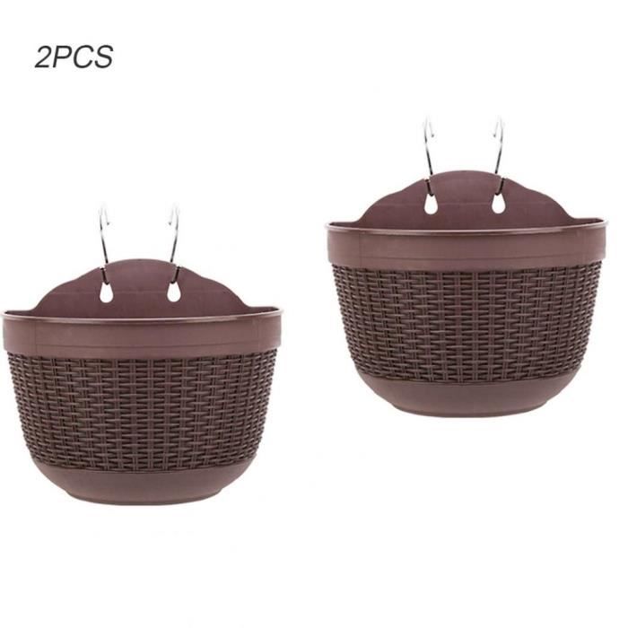 Hemore Planteur Mural, 2pcs 6 Pouces En Céramique Mural De