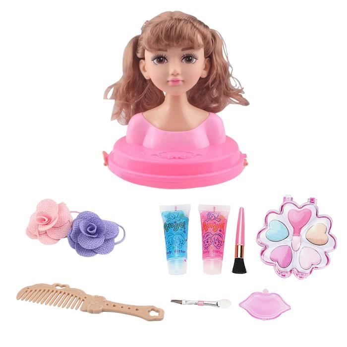 Poupée de Maquillage avec maquillage - poupée à cheveux et accessoires pour  cheveux 