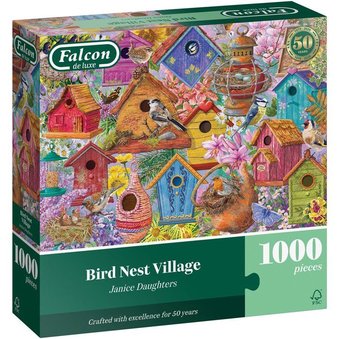 Puzzle - JUMBO - FALCON - Bird Nest Village - 1000 pièces - Dès 12 ans