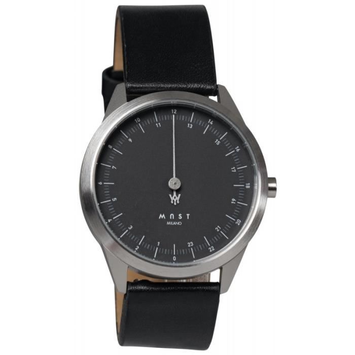 MAST Milano CEO Classic Black A24-SL403M.BK.01I Montre mono aiguille 24 heures Quartz Homme