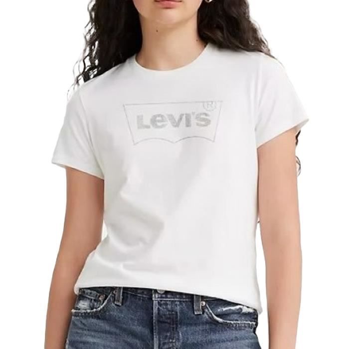 T shirt blanc levis femme 2025