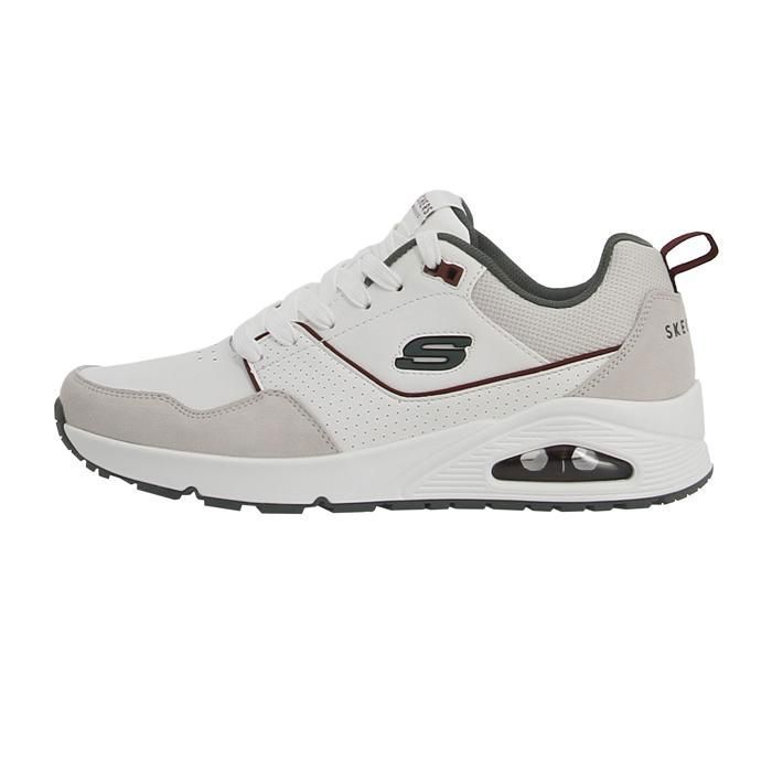 564 Chaussures basses - Skechers - Uno - Cuir - Semelle plate - Look streetwear