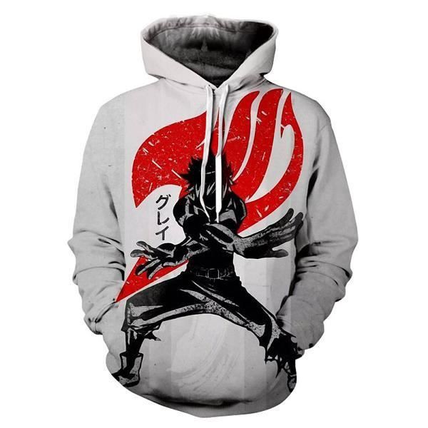 Zhedu Sweat à Capuche Satoru Japon Anime - Pull Oversize Streetwear Imprimé 3D