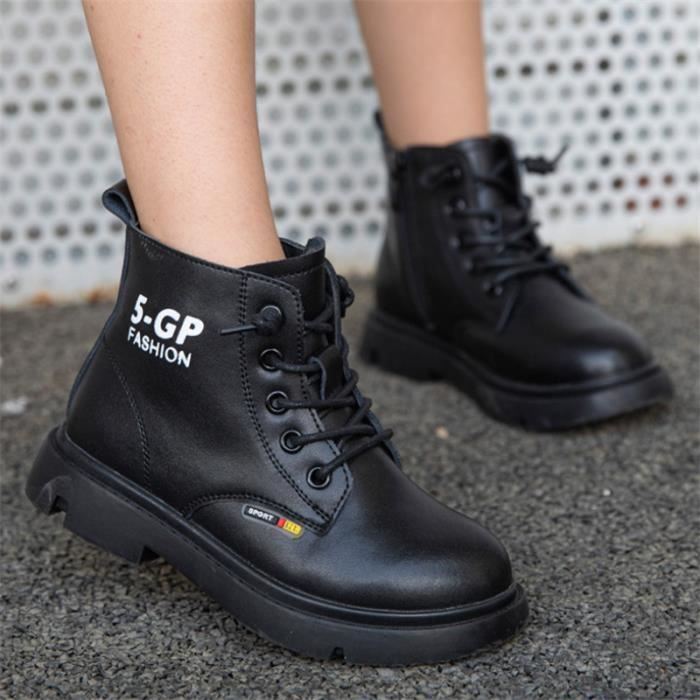 BOTTE Fille Bottes Martin pour enfants de style britannique en