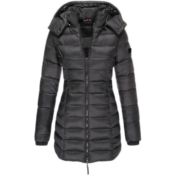 Doudoune Duvet Capuche pour Femme Doudoune Matelass Hiver Chaud