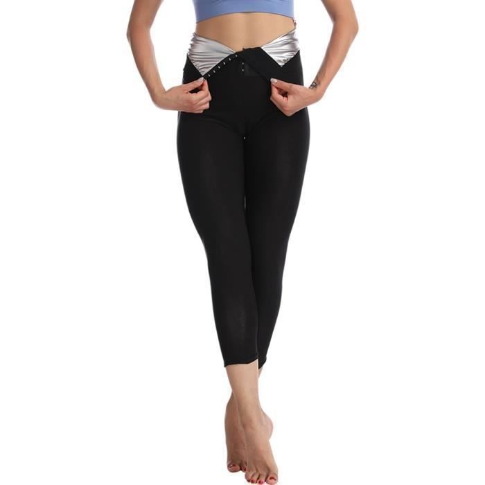 Gaine combinaison Pantalon de Sauna a la sueur legging effet sauna moulant pour femmes short sudation pour maigrir pants3 A726 Blanc Cdiscount Pret a Porter
