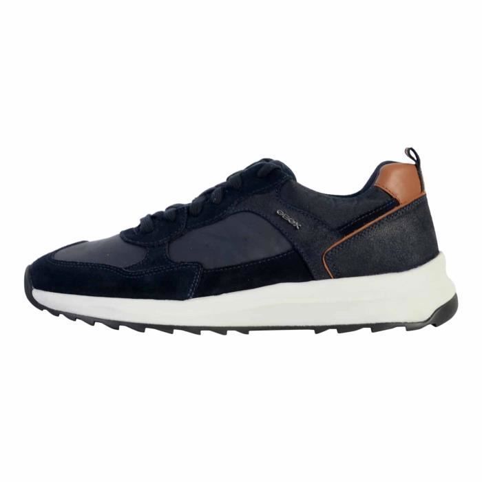 Basket Cuir Geox Titanio Homme Talon Compens Fermeture