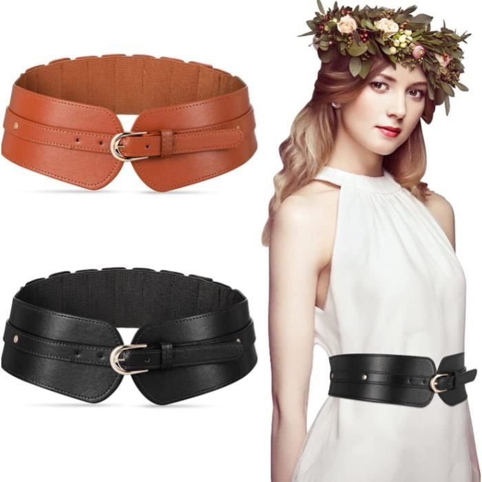 Ceinture large femme pour robe hot sale