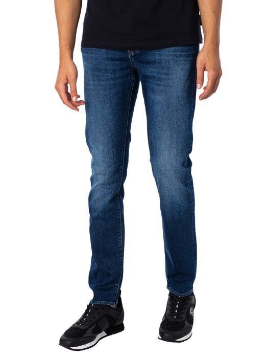 Armani Exchange Pour des hommes Slim Jeans, Bleu