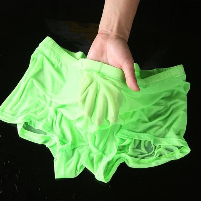 Boxer Homme Transparent Ultra-fin En Soie Glacée - Non Marquant, Respirant, Coupe Slim - 12