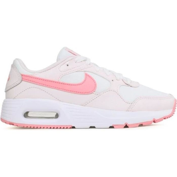 Le carré de la mode Nike fille air max sc blanc rose chaussures