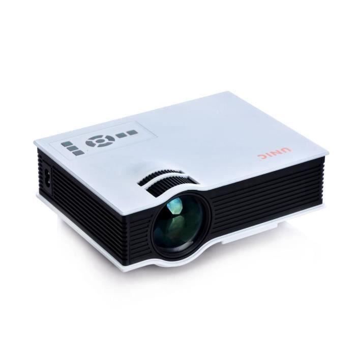 UNIC UC40 Mini Pico portable 3D projecteur HDMI Home cinéma vidéo