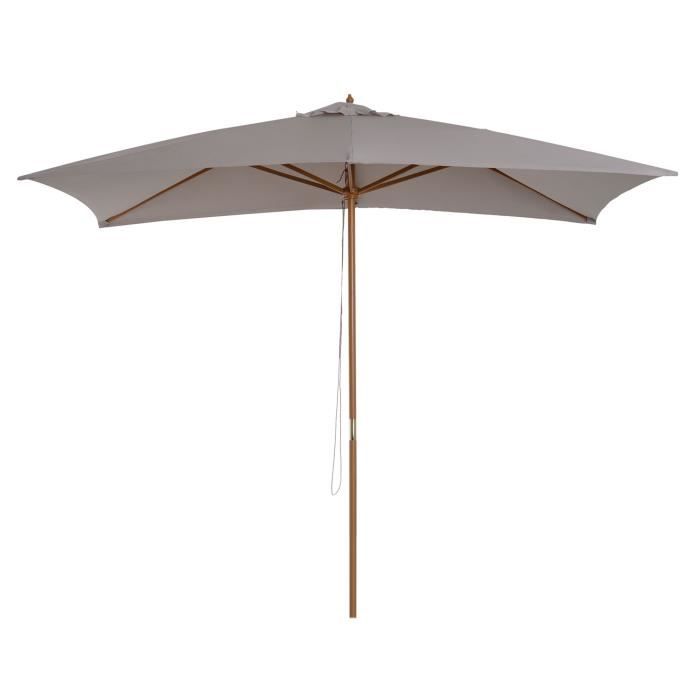 Parasol rectangulaire droit clearance