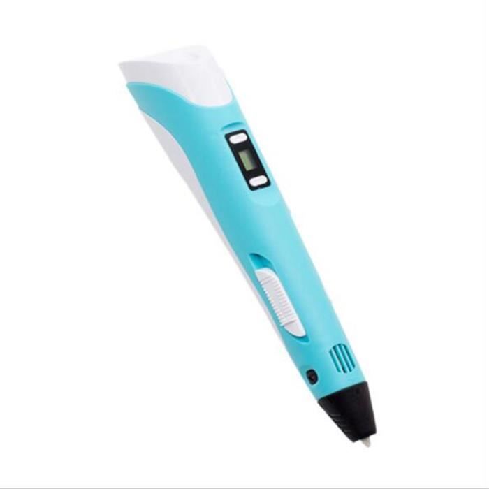 cadeau pour enfants et adultes stylo 3D compatible avec filament PLA et ABS Stylo dimpression 3D avec écran LCD stylet avec pointe de 1,75 mm 3 vitesses réglables 