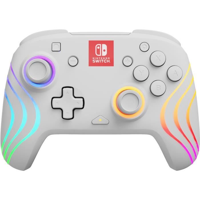 Manette sans fil pour Nintendo Switch - PDP - Afterglow Wave - Blanc