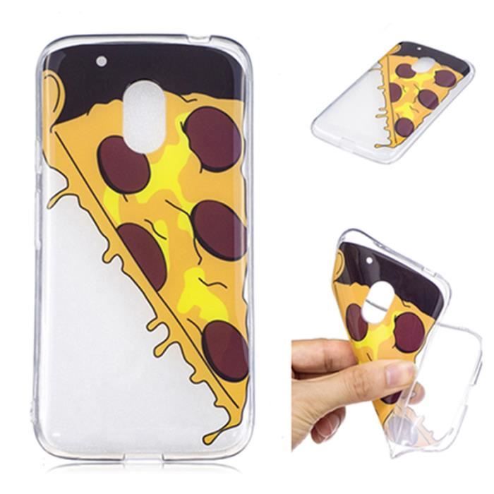 Coque Telephone Dessin Pizza Slim Soft Flexible Tpu Protecteur
