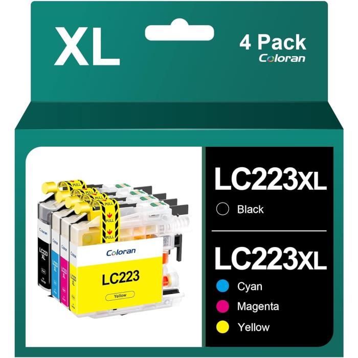 2 Cartouches D'encre Noire Compatibles Brother (DCP-J562DW, MFC-J480DW, Etc.) - 16ml, Neuves