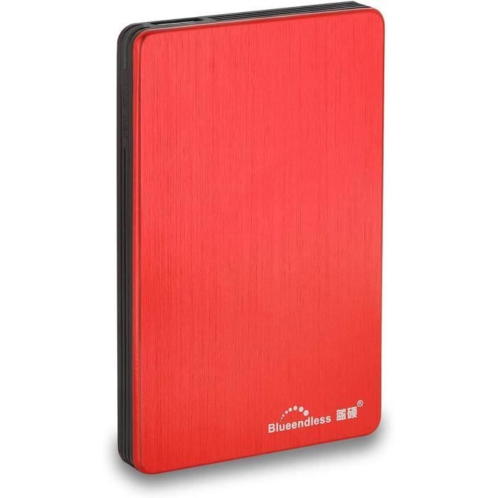 Disque Dur Externe Portable SUHSAI 320Go USB 3.0 - Pour PC, Mac, Console De Jeu, Sauvegarde De Données, Bleu