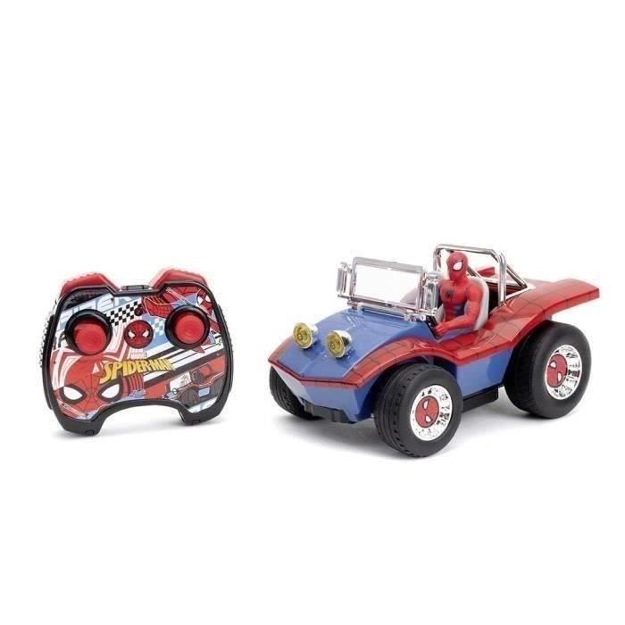 Jada Marvel Voiture Radiocommandée Spiderman Fonction turbo Figurine incluse Dès