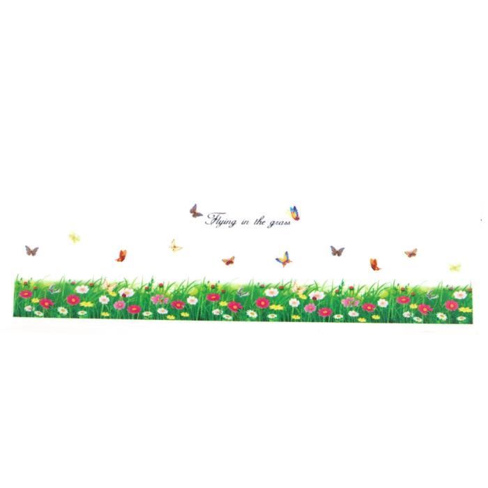 Voler Dans L Herbe Imprimer Accueil Murale Decalque Autocollant Decoration Murale Baton Peel Cdiscount Maison