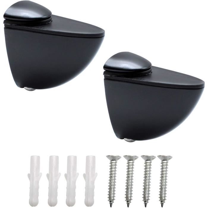 GedoTec VARI 10 - Lot De 20 Supports En Métal Pour Rail D’étagère à