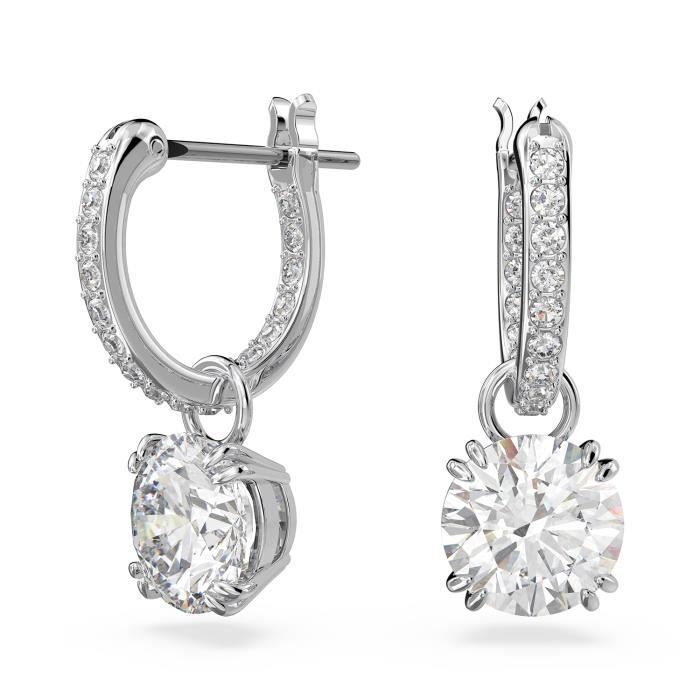 Boucles d'Oreilles femme - SWAROVSKI - Boucles d'oreilles Swarovski Constella - Couleur de la matière:Blanc