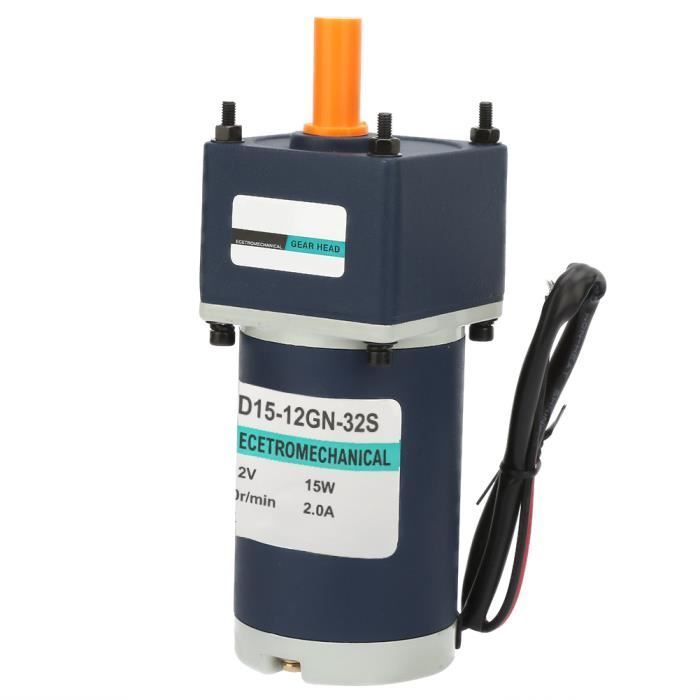 VBESTLIFE Moteur à Engrenages à Vis Sans Fin C.C 6V 100RPM GW12N20 D