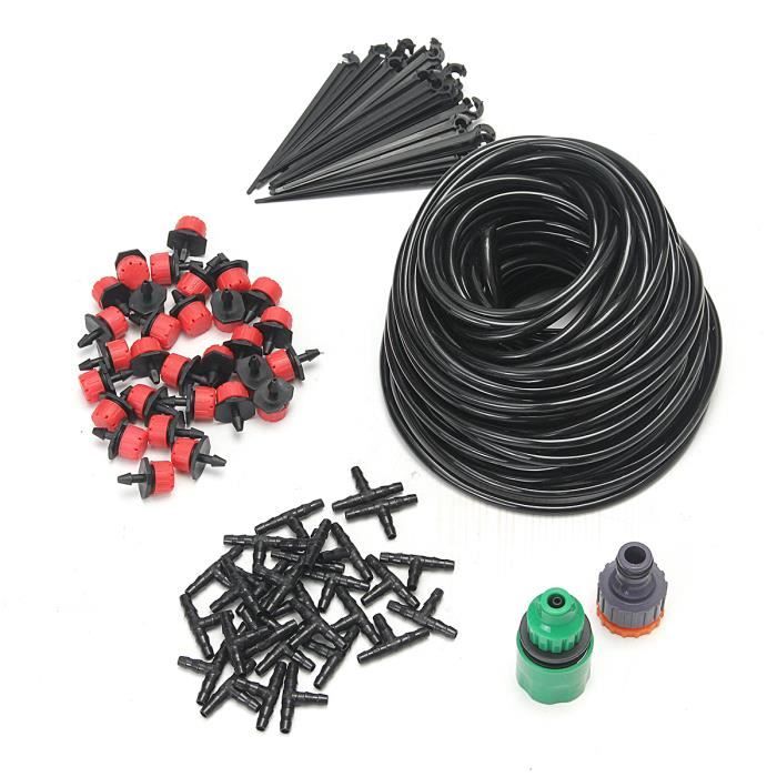 25m Kit système d'irrigation DIY Micro-goutte Arrosage Outil Jardin