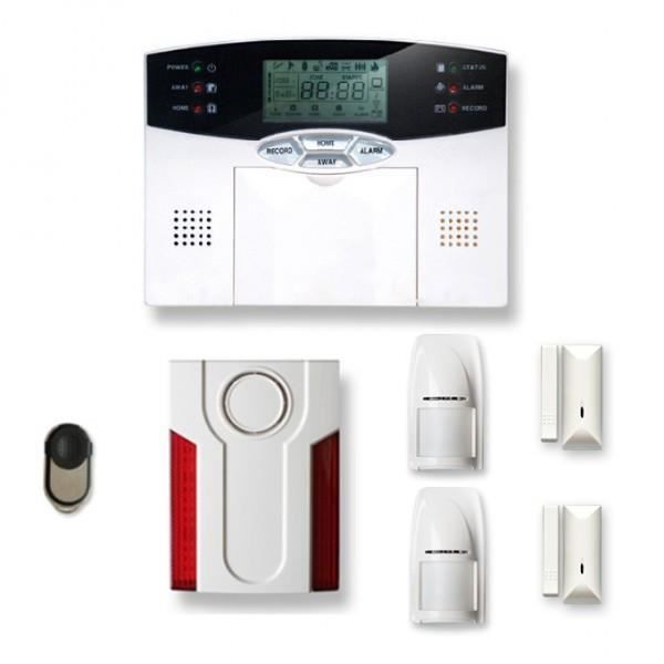 Alarme maison sans fil 1 à 2 pièces MN mouvement + intrusion + sirène extérieure - Compatible Box
