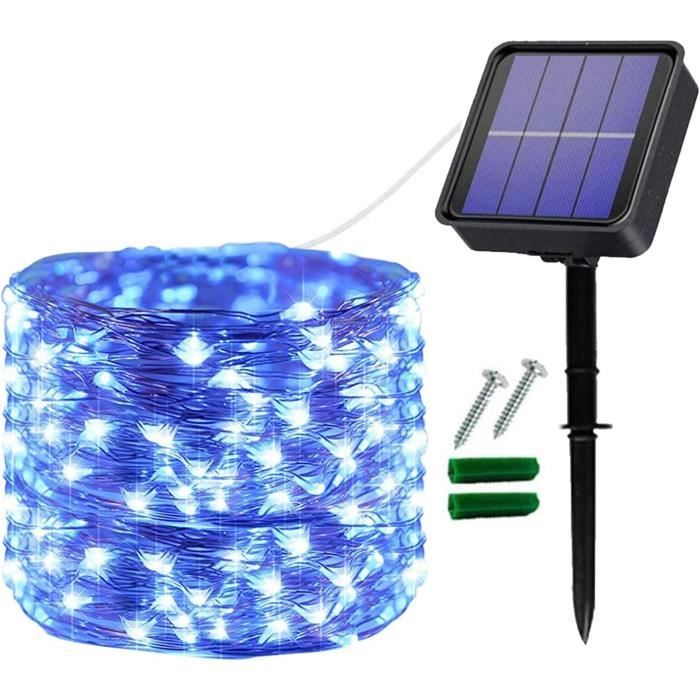 Guirlande Lumineuse Solaire Extérieure 12 M – 120 LEDs Lierre Artificiel, 8 Modes, étanche IP65, Automatique - 10
