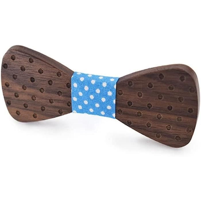 Nœud Papillon Vintage En Bois Pour Homme - Accessoire De Décoration De