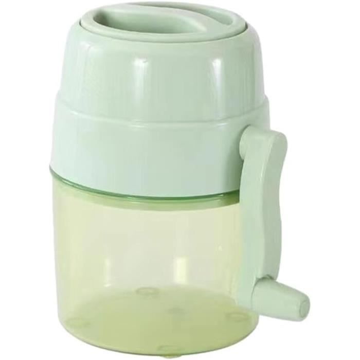 Broyeur à Glace Manuel Robuste – Glace Pilée Fine En Quelques Secondes – Vert Fun Pour Cocktails Et Cuisine
