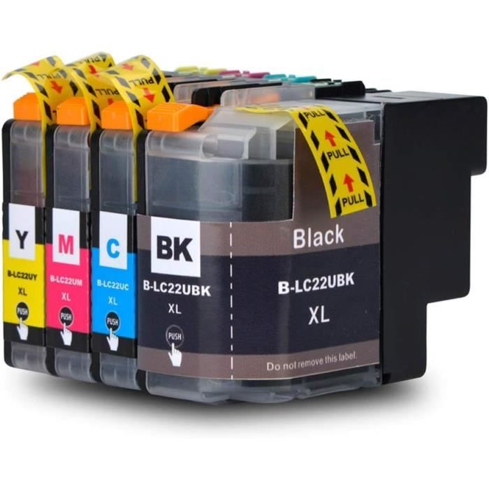 LCL LC22U LC22UBK LC22UC LC22UM LC22UY XL Cartucce d'inchiostro Compatibile con Brother DCP-J785DW MFC-J985DW (2Nero 2Ciano 2Magenta 2Giallo,8-Pack
