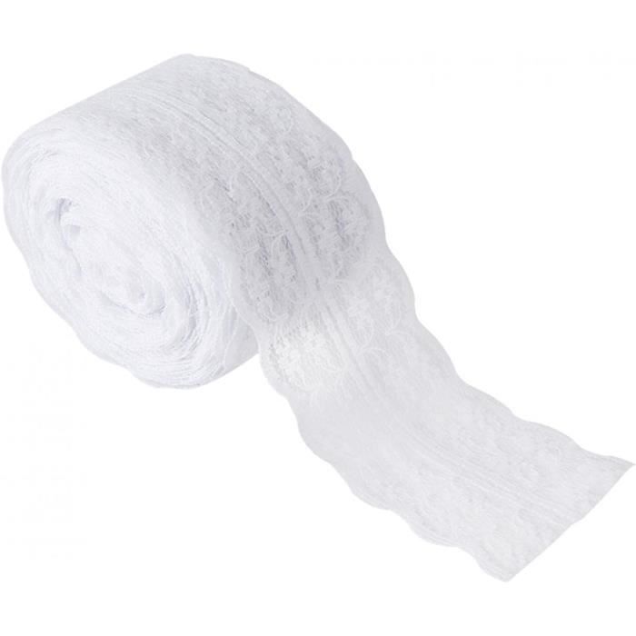 Rouleau De Ruban Dentelle, 10 Mètres – Largeur 4,5 Cm, Pour Mariage Ou Décoration