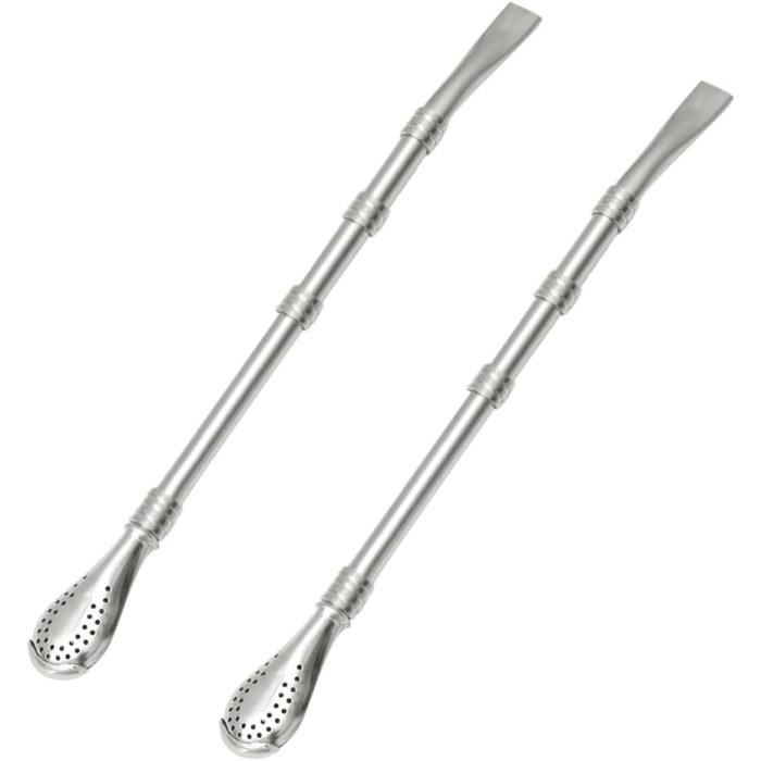 Paille à filtre à eau réutilisable en acier inoxyd de
