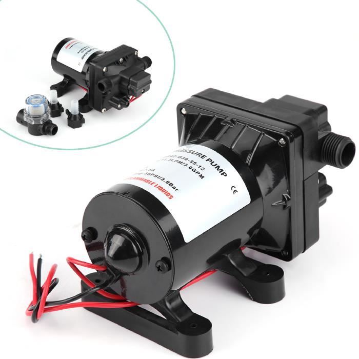 Auto 12 Volt 3 GPM-11.4LPM 55PSI Pompe à Eau Haute Pression Pour RV ...